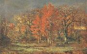 Edge of the Woods,Cherry Tress in Autumn Charles leroux